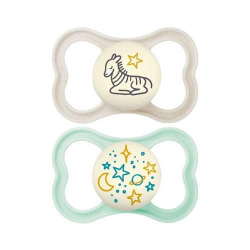 Mam Baby MAM SUPREME SUCETTE SILIC +6M NUIT B/2